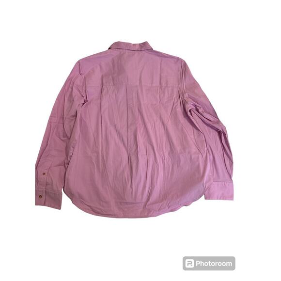 *NWT, Lululemon, Women, Cotton-Blend Poplin Button-Down Shirt, Sz L - Picture 6 of 6